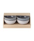 Фото #2 товара Studio Craft Grey/White 4 Piece Rice Bowl Set