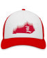 Фото #3 товара Men's White, Red Louisville Cardinals Tone Down Trucker Snapback Hat