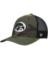 Фото #3 товара Men's Camo, Black Iowa Hawkeyes Team Logo Trucker Snapback Hat