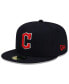 ფოტო #2 პროდუქტის Men's Navy Cleveland Guardians Road Authentic Collection On-Field 59FIFTY Fitted Hat