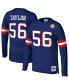 Фото #1 товара Men's Lawrence Taylor Royal New York Giants Throwback Retired Player Name and Number Long Sleeve Top