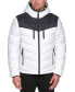 Фото #1 товара Men's Chevron Quilted Hooded Puffer Jacket, Created for Macy's