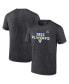 ფოტო #1 პროდუქტის Men's Heather Charcoal Los Angeles Rams 2023 NFL Playoffs T-shirt