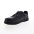Фото #7 товара Skechers Vibsie-Kennit 200165 Mens Black Leather Lace Up Athletic Work Shoes