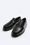 Leather penny strap loafers