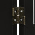 Schwarzes Absperrgitter mit Tür 70 cm