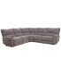 Фото #4 товара Deklyn 116" 5-Pc. Zero Gravity Fabric Sectional with 2 Power Recliners, Created for Macy's