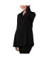 ფოტო #3 პროდუქტის Maternity Ripe Tina Button Up Peplum Women Shirt Black