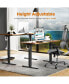 Фото #3 товара Electric Height Adjustable Standing Desk, Sit To Stand Ergonomic Computer Desk, Brown, 40" X 24"