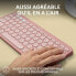 Фото #3 товара Bluetooth-клавиатура с подставкой для планшета Logitech K380 французский Розовый AZERTY