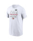 ფოტო #3 პროდუქტის Men's Nike White Kansas City Chiefs Back-To-Back Super Bowl Champions T-shirt