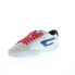 Фото #4 товара Diesel S-Leroji Low Mens White Leather Lifestyle Sneakers Shoes