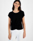 Women's Twist-Hem Dolman-Sleeve Top