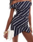 Фото #1 товара ASOS DESIGN co-ord wrap skort in stripe