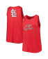 Фото #1 товара Women's Red St. Louis Cardinals Plus Size Tank Top