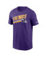 ფოტო #2 პროდუქტის Men's Purple Minnesota Vikings Essential Blitz Lockup T-shirt