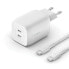 Фото #1 товара Сетевое зарядное устройство Belkin WCH013VF2MWH-B6 Белый 65 W