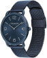 ფოტო #2 პროდუქტის Unisex Elliot Blue Stainless Steel Mesh Bracelet Watch 41mm