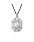 Фото #1 товара Octagon Cut White Aluminum Lucent Pendant Necklaces