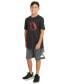Фото #4 товара Big Boys AEROREADY® Short-Sleeve Football Logo Graphic Sport T-Shirt