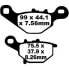 Фото #1 товара EBC SFA-HH Series SFA396HH Sintered Brake Pads