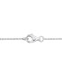 ფოტო #3 პროდუქტის Black & White Diamond Halo Pear-Shaped 17" Pendant Necklace (1-1/10 ct. t.w.) in 14k White Gold