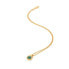Фото #2 товара Jacquard Hope DP845 gold-plated necklace with diamond and malachite (chain, pendant)