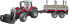 Bruder Massey Ferguson + Frontloader and timber trailer - Black - Red - Silver - Tractor model - Plastic - 3 yr(s) - Boy - 1:16