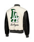 Фото #3 товара Men's White Los Angeles Dodgers Full-Snap Varsity Jacket