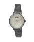 ფოტო #1 პროდუქტის Women's Black Alloy Bracelet Glitter Dial Mesh Watch, 32mm