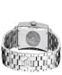 Men's Avenue of Americas Intravedere Silver-Tone Stainless Steel Watch 44mm