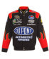 ფოტო #4 პროდუქტის Men's Black/Red Jeff Gordon DuPont Twill Driver Uniform Full-Snap Jacket