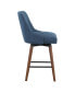 Bagford 26" Swivel Counter Stool with Legs in Fabric