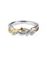 ფოტო #1 პროდუქტის The Dagobah Diamond Ring (1/10 ct. t.w.) in Two-Tone Silver and 10K Yellow Gold