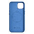 Фото #3 товара Чехол для iPhone 14 Plus ICARER из натуральной кожи с MagSafe Litchi Premium Leather Case синий