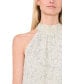 ფოტო #2 პროდუქტის Women's Ditsy Floral Halter Ruched Dress with Ruffle Tiered Hem