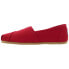 TOMS Alpargata Slip On Womens Red Flats Casual 001001B07-RED