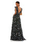 Women's Women's Ieena Ruffled Floral Print Cap Sleeve Gown