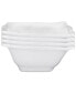 Фото #1 товара Ruffle 4-Pc. Melamine 6.5" Square Cereal Bowl Set