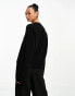 & Other Stories crew neck sweater in black