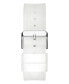 ფოტო #3 პროდუქტის Men's Multi-Function Transparent and Silver-Tone Silicone Strap Watch 43mm