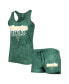 ფოტო #1 პროდუქტის Women's Hunter Green Milwaukee Bucks Billboard Tank Top and Shorts Sleep Set
