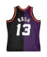 ფოტო #2 პროდუქტის Men's Steve Nash Purple, Black Phoenix Suns Big and Tall Hardwood Classics 1996-97 Split Swingman Jersey