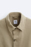 Фото #12 товара Куртка-рубашка из рельефной ткани с карманами ZARA