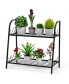 Фото #3 товара 2-tier Patio Metal Plant Stand