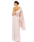 Фото #2 товара Women's Ieena One Shoulder Long Sleeve Draped Gown