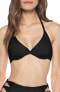 Isabella Rose Women's 236564 Bow Tie Underwire Black Bikini Top Swimwear Size M