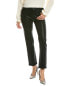 Фото #1 товара Hudson Jeans Coated Black High-Rise Straight Ankle Jean Women's