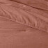 Фото #3 товара Full/Queen Space Dyed Cotton Linen Comforter & Sham Set Cognac - Threshold