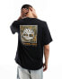 Timberland large tree camo backprint t-shirt in black